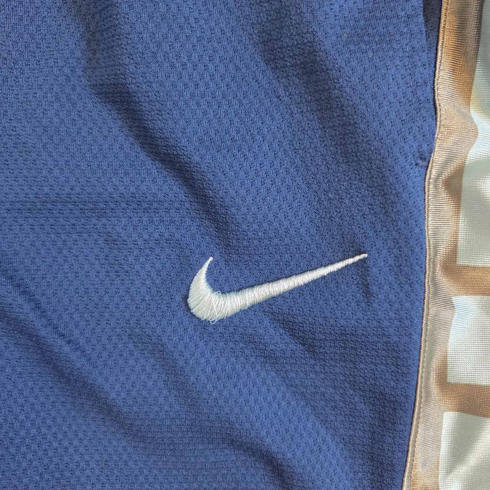 Nike Kids Navy and Metallic Gold Shorts - Picture 5 of 7
